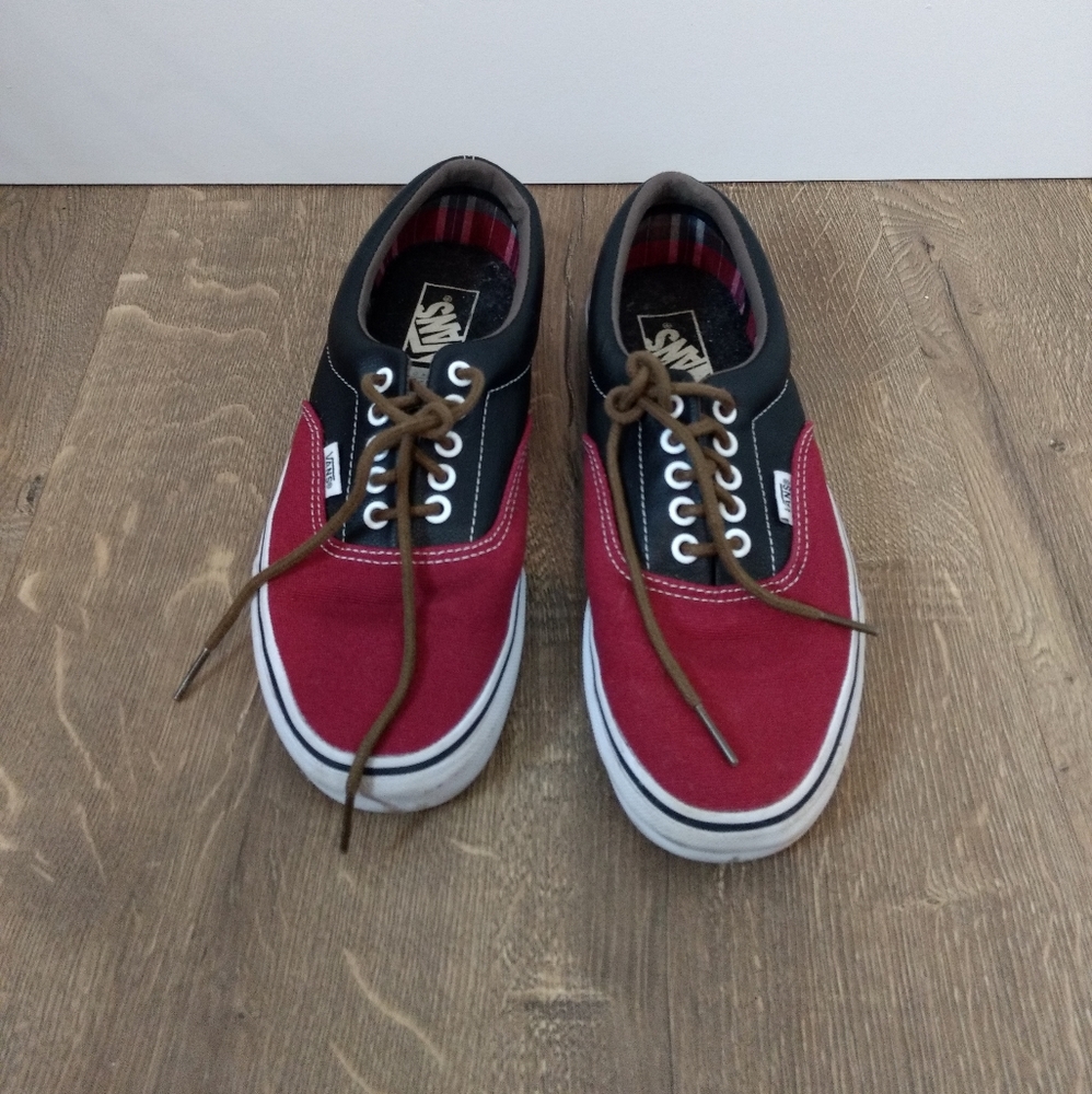 Black and red vans